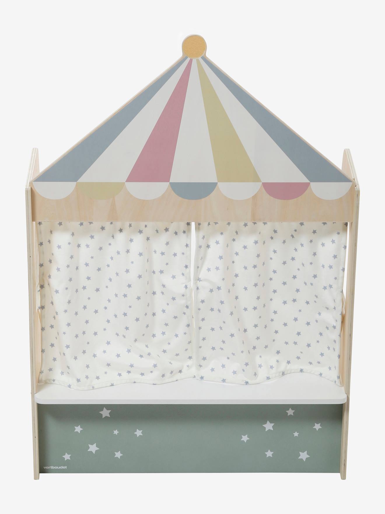 Théâtre à poser en bois FSC® gris
