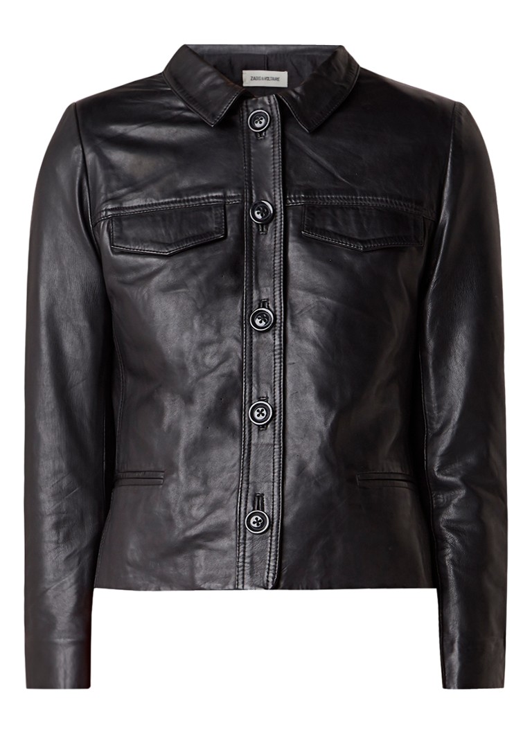 Geaca Zadig&Voltaire Liam scurta din piele de miel