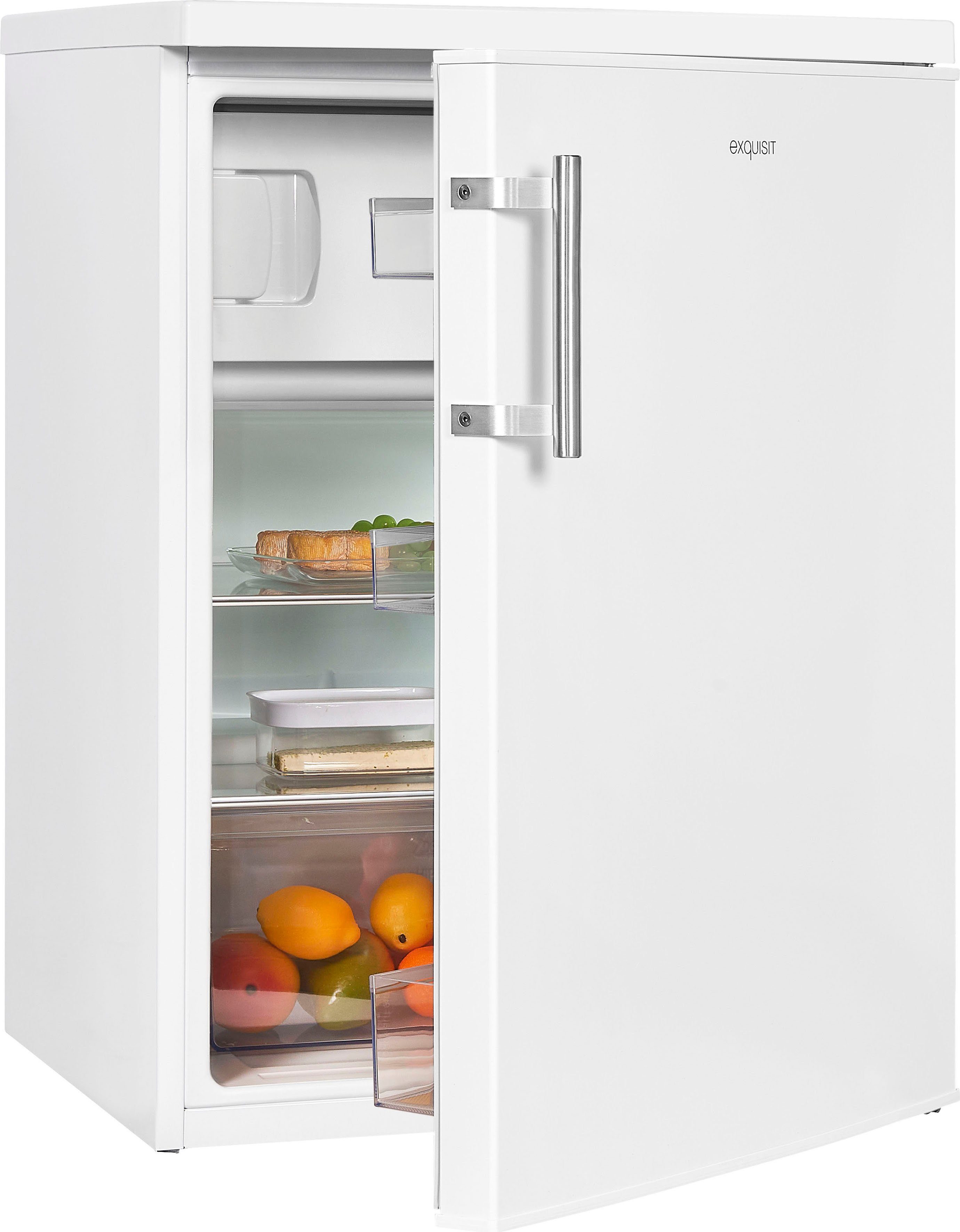 exquisit Kühlschrank KS18-4-H-170D weiss, 85,0 cm hoch, 60,0 cm breit