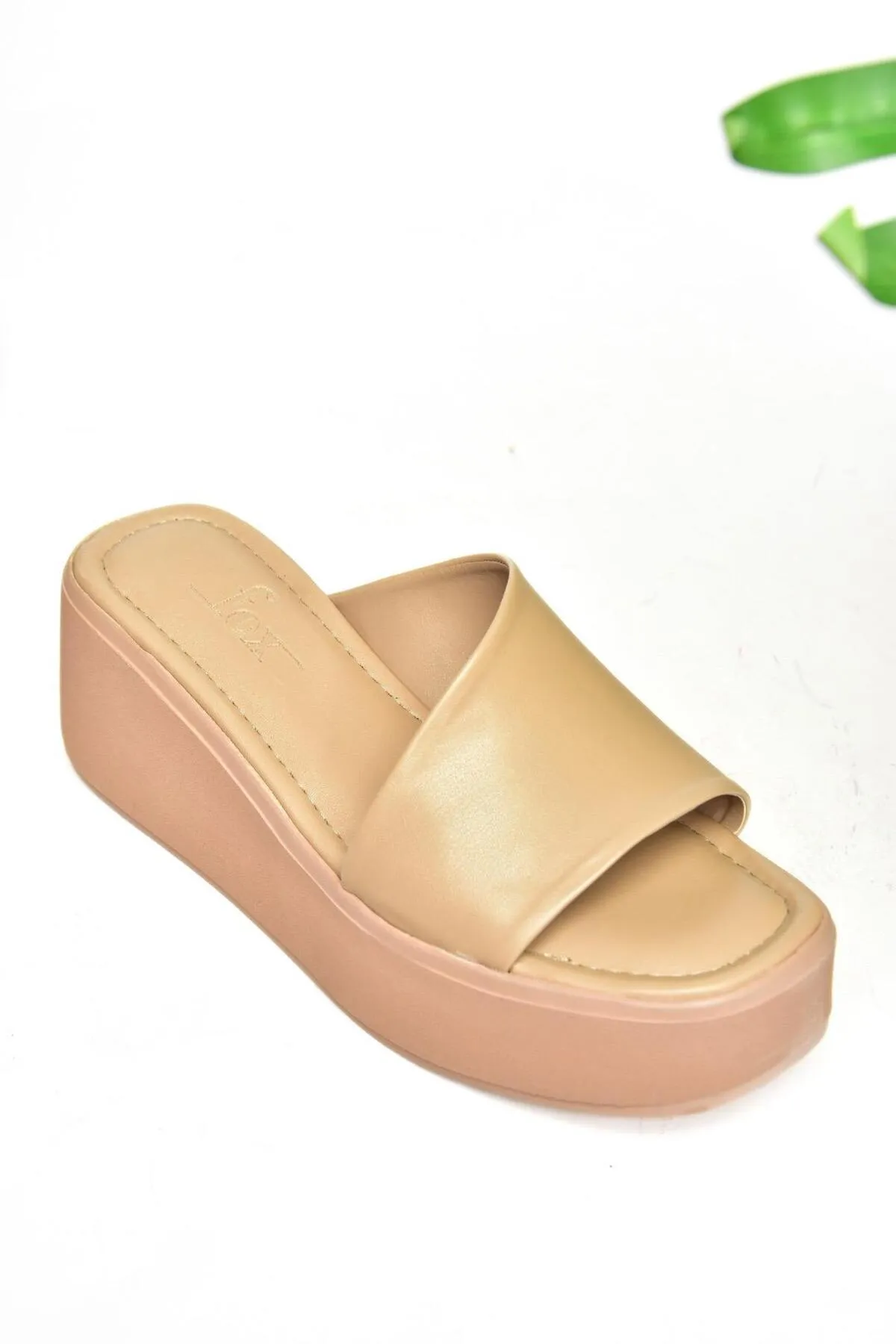 Fox Shoes  S590150009 Hausschuhe aus Haut mit dicker Sohle