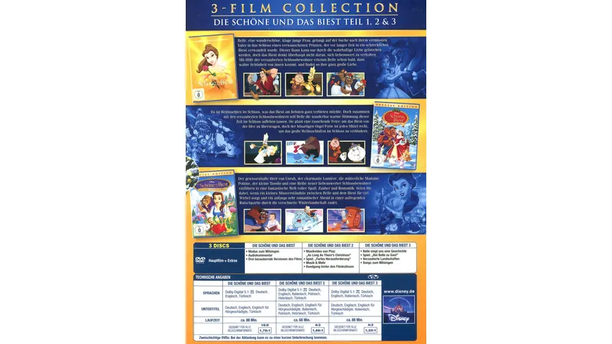 Die Schöne und das Biest - Dreierpack ( Classics + 2. & 3.Teil) [3 DVDs]