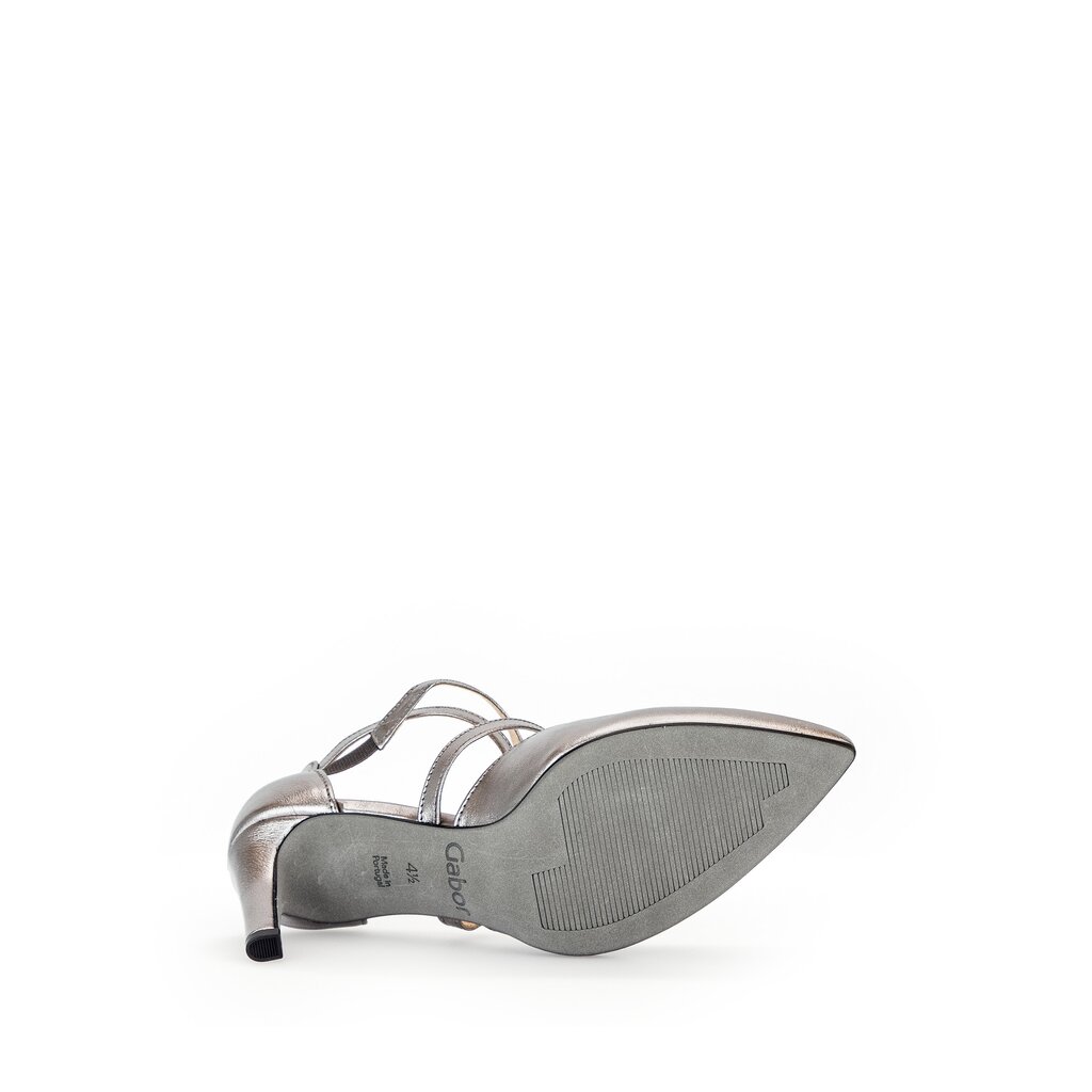 Gabor fashion Spangenpumps silber