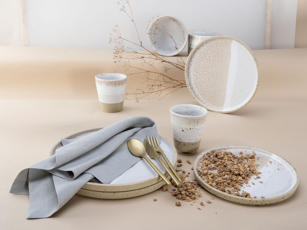 CreaTable Cosmos White Pepper Kombiset 8 tlg