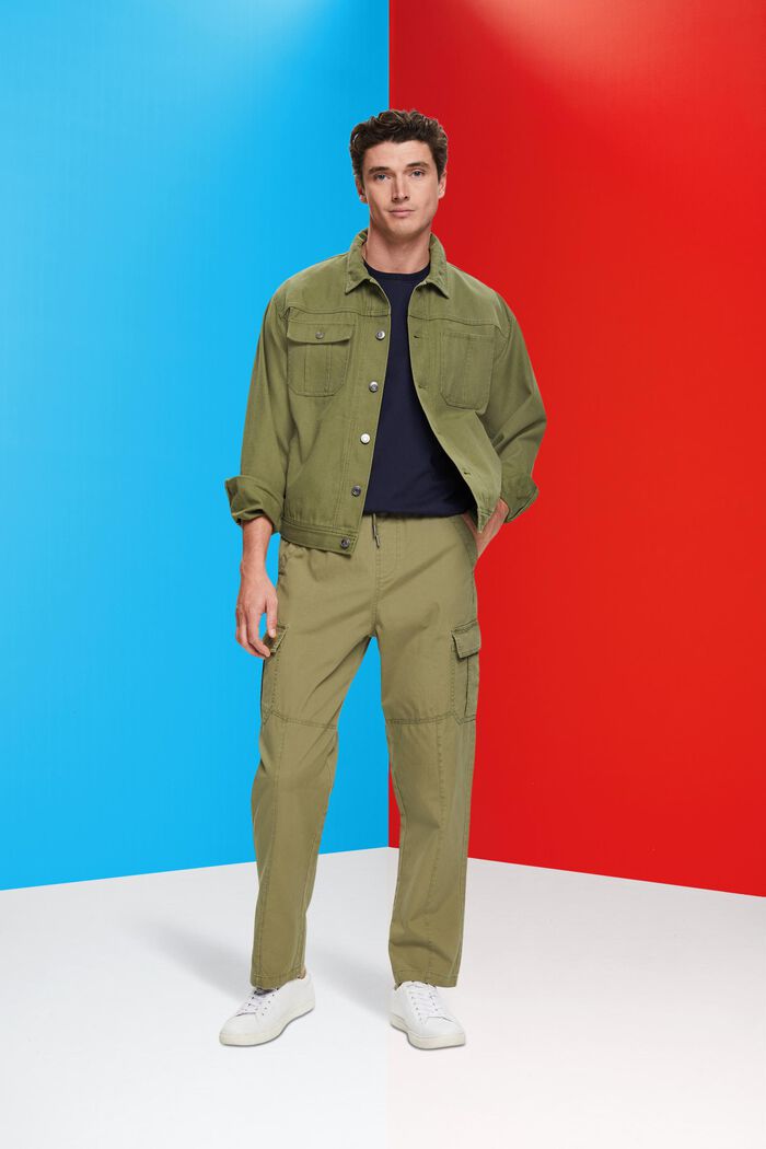 Cargohose aus Baumwolle im Jogger-Stil mit schmal zulaufendem Bein