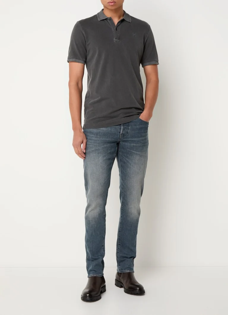 Jeansy G-Star RAW 3301 o dopasowanym kroju z efektem sprania