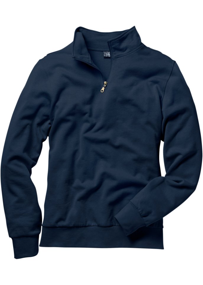 Sweatshirt mit Troyerkragen
