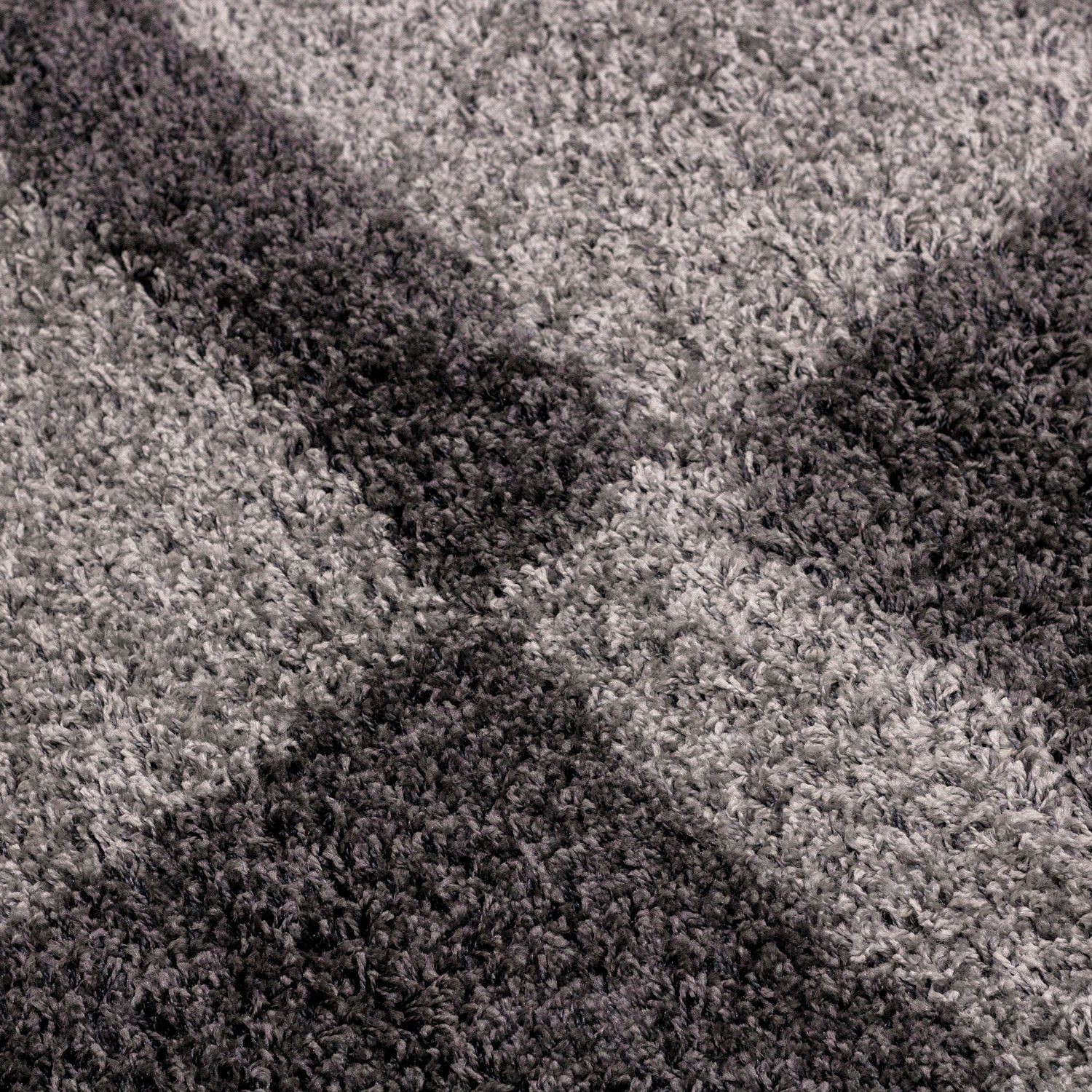 Hochflor-Teppich Kariert Design, Carpetsale24, Läufer, Höhe: 30 mm, Teppich Kariert Design Teppich im modern Stil Teppich Wohnzimmer