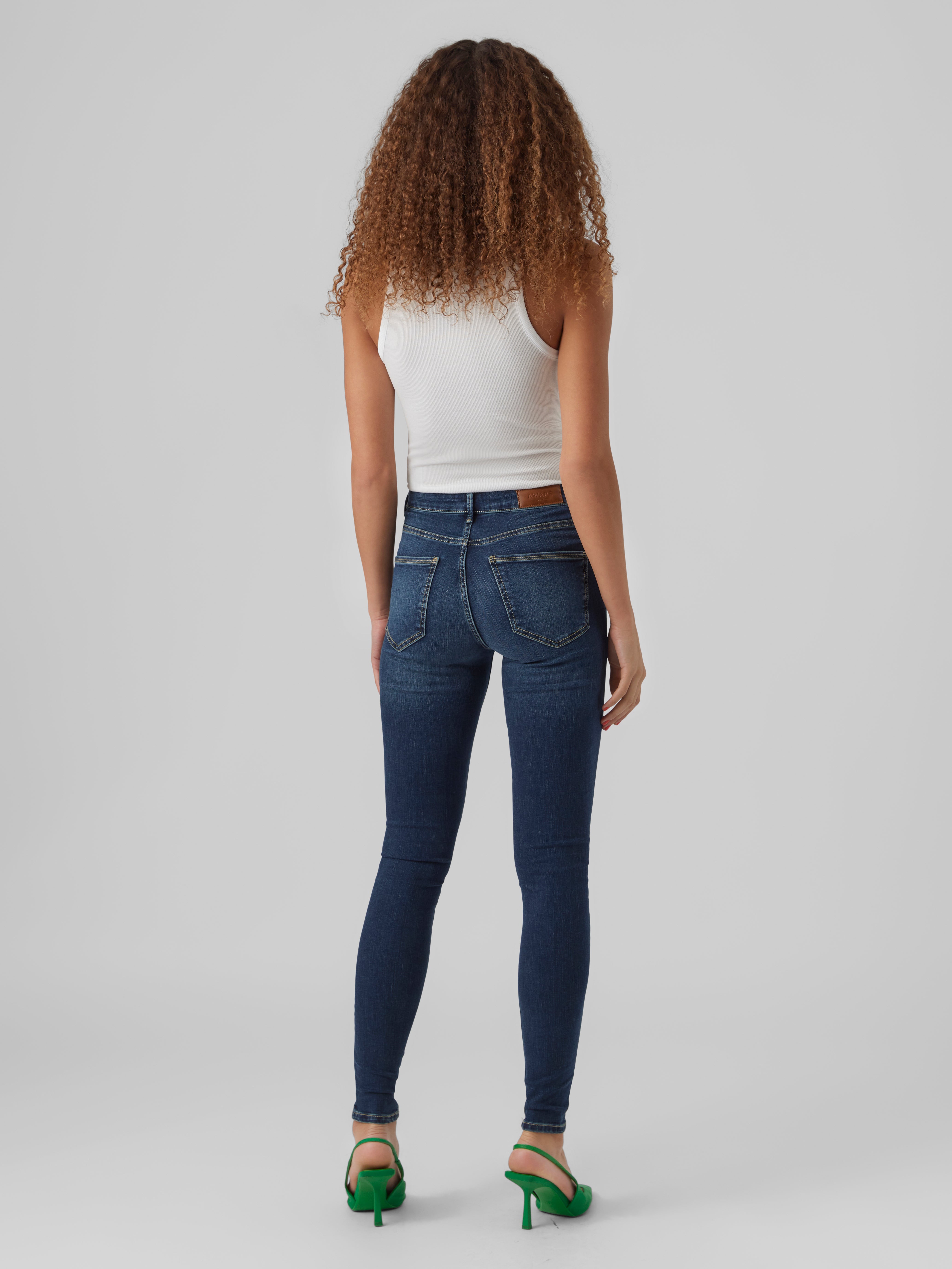 VMSOPHIA Hohe Taille Skinny Fit Jeans