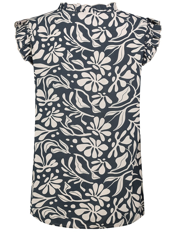 Sublevel Bluse in Dunkelblau/ Creme günstig kaufen