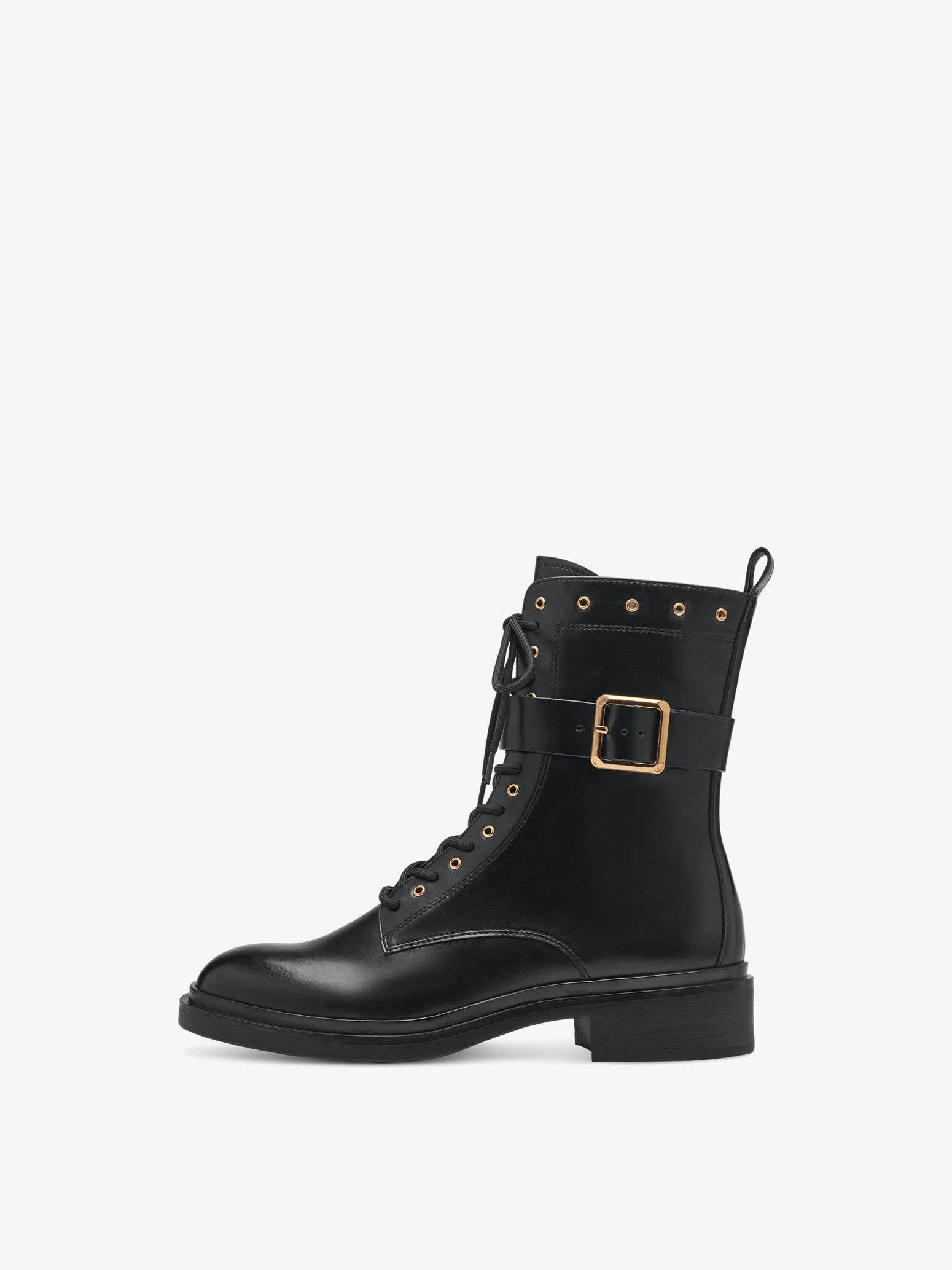 Bottine en cuir - noir