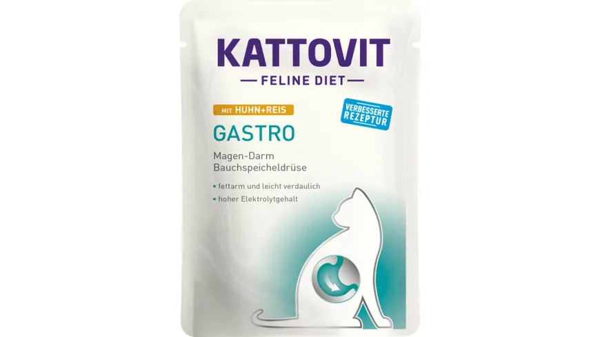 Kattovit Katzennassfutter Gastro Huhn & Reis 85 g