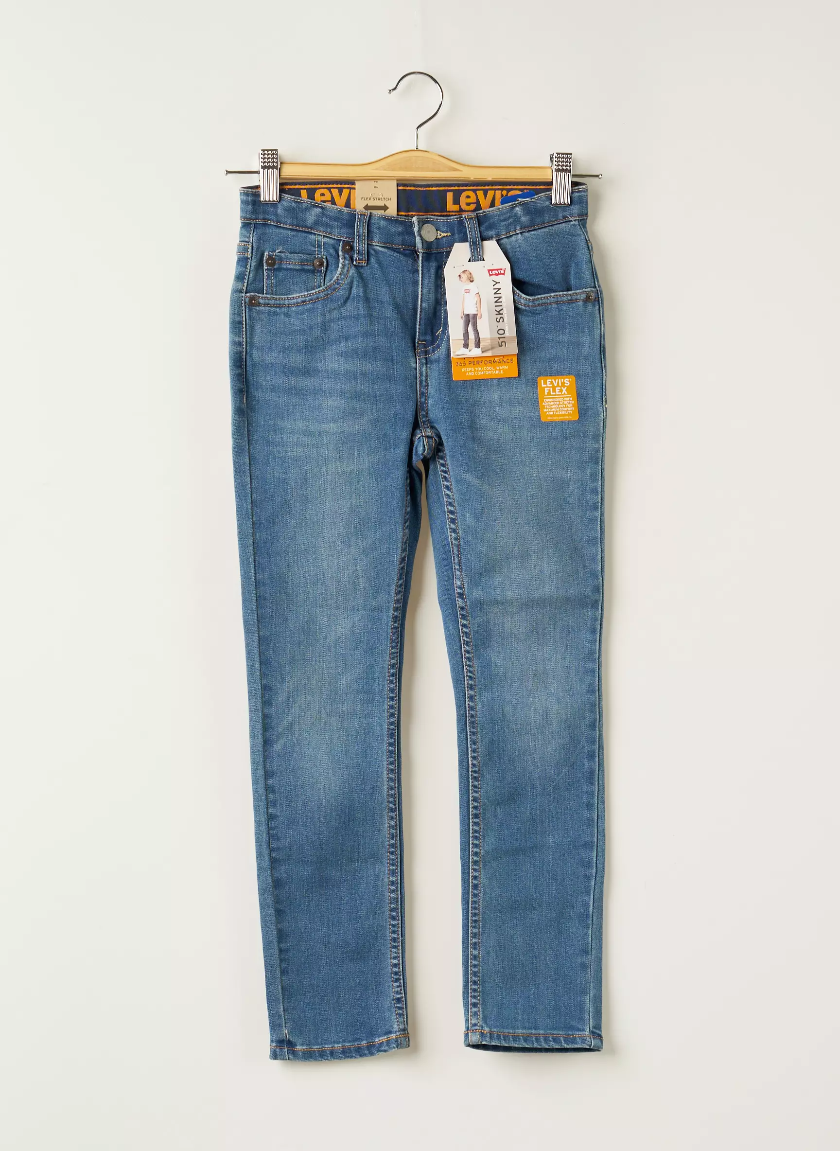 Levis Jeans Skinny Garcon couleur bleu