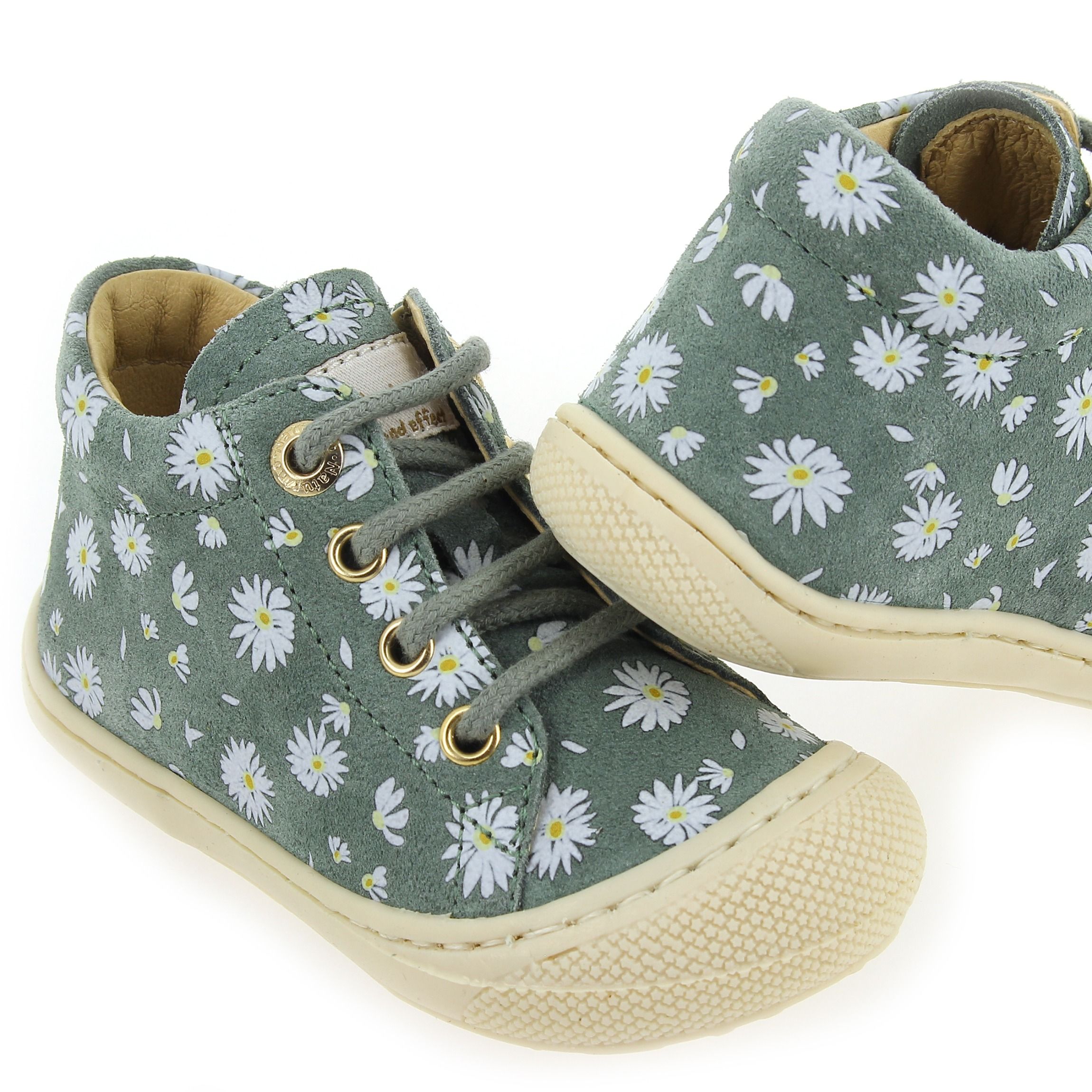 Naturino  COCOON SUEDE PR - Kaki Blanc