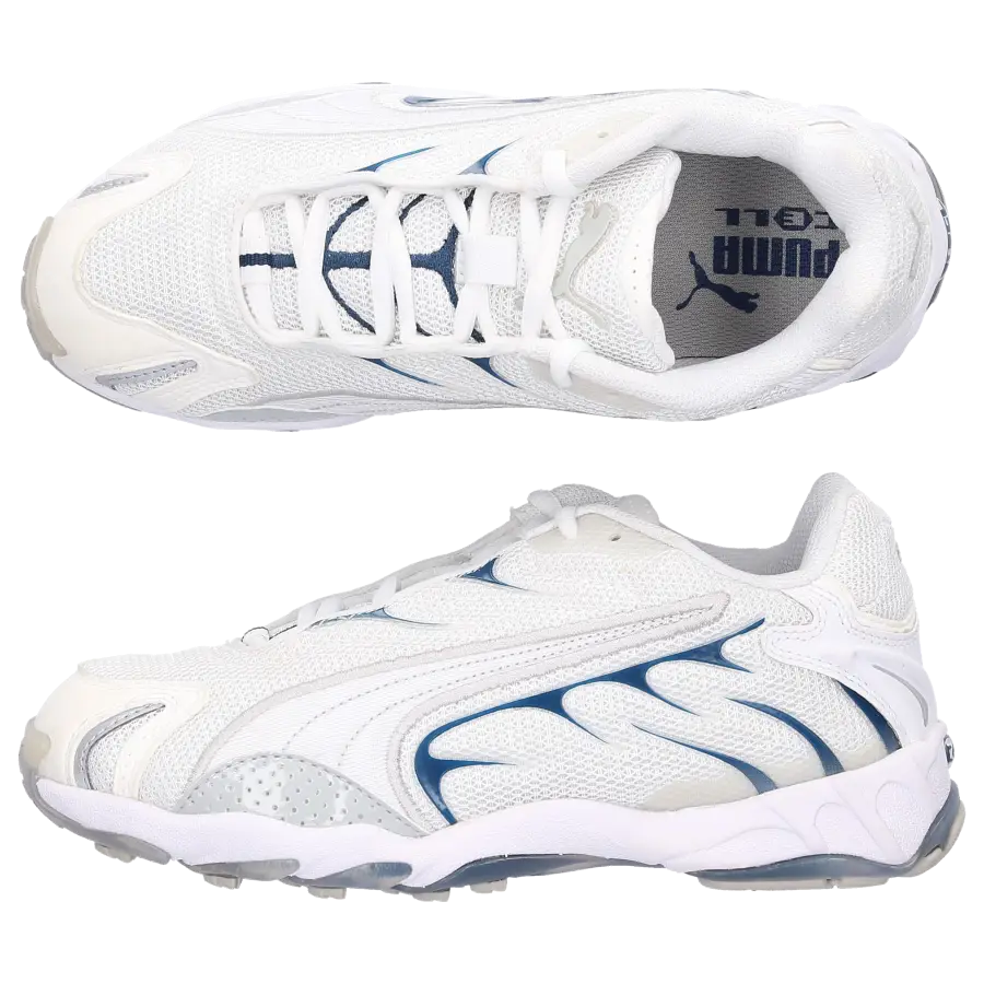 PUMA - Sneaker low INHALE Materialmix Textil Logo lila weiß-kombi - weiß