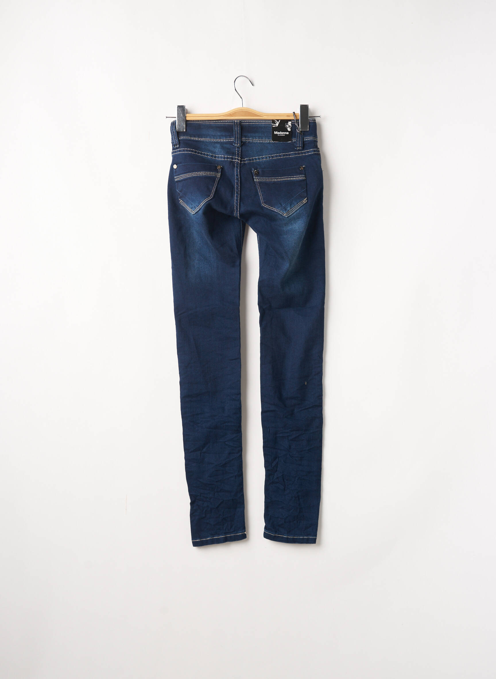 Madonna Jeans Skinny Femme couleur bleu