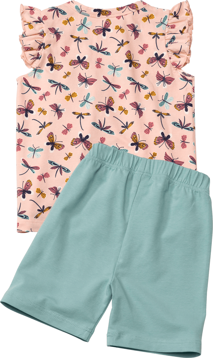 Schlafanzug Pro Climate mit Schmetterling-Muster, rosa, Gr. 104/110, 1 St