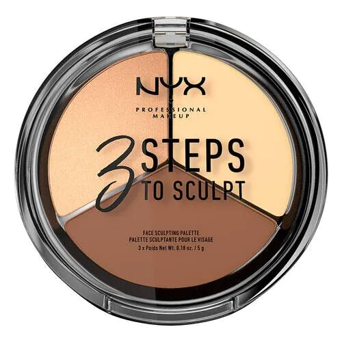 NYX 3 žingsniai, kaip suformuoti lengvą kontūravimo paletę