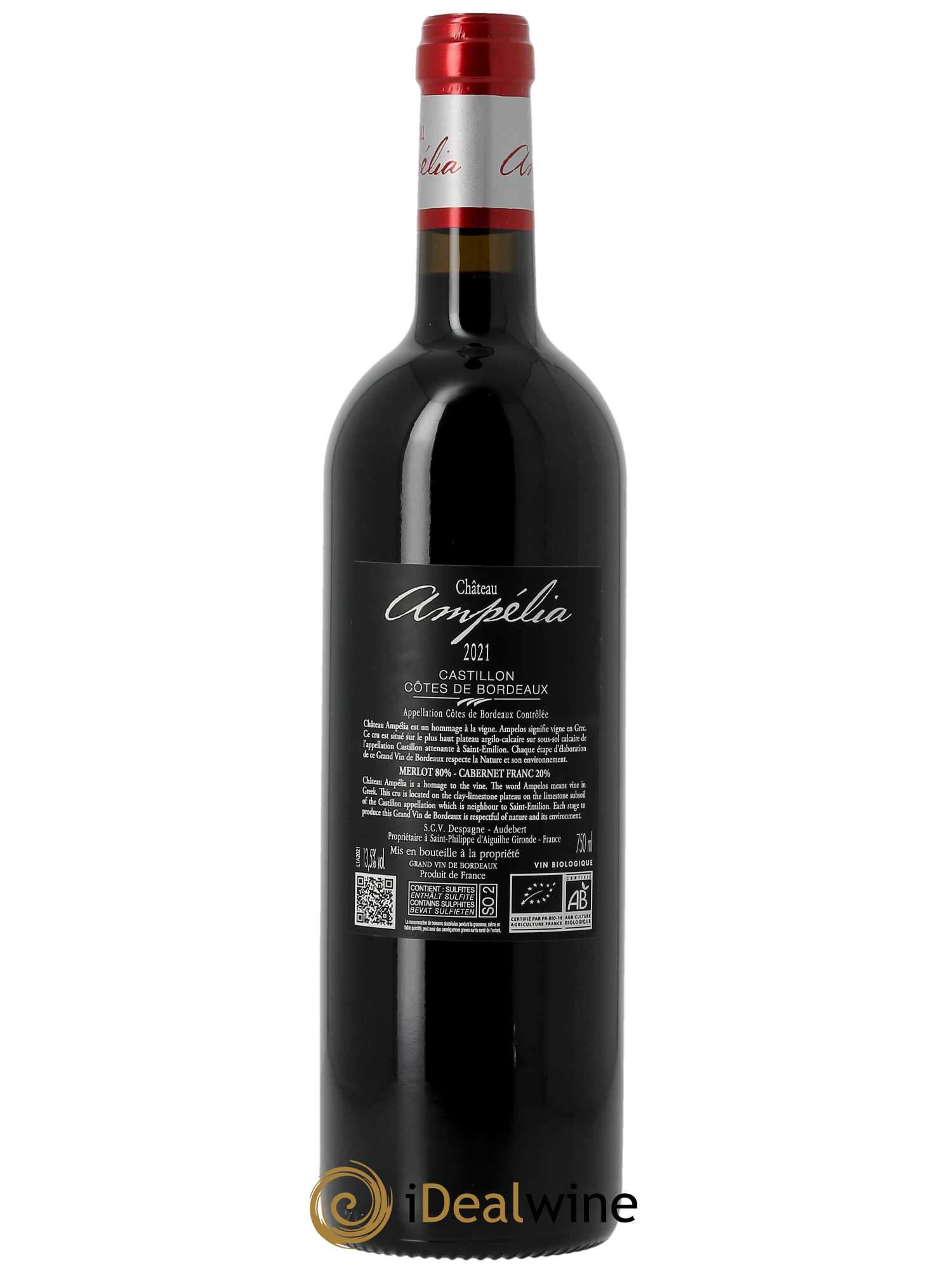 Château Ampélia (CBO à partir de 6 bts) 2021 - Lot de 1 Bouteille