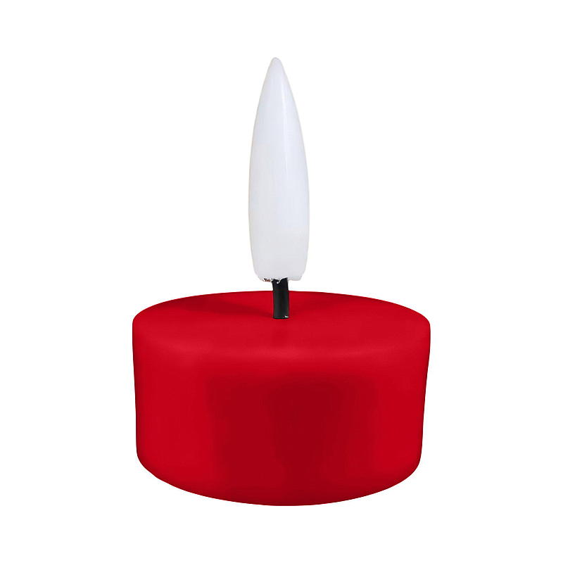 Vie Home Telys LED 4-pk m/timer rød