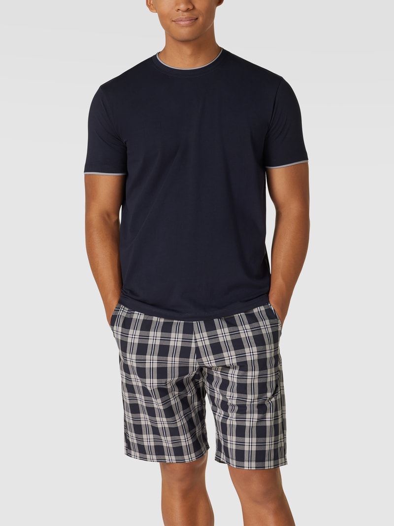Pyjama mit Shorts Modell 'NOOS' in dunkelblau
