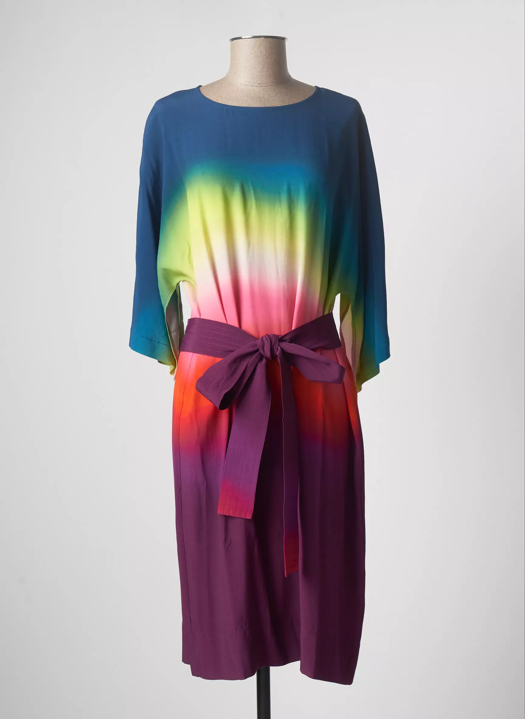 Essentiel Antwerp Robes Mi Longues Femme couleur bleu