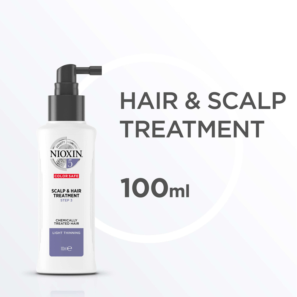 Nioxin NIOXIN System 5 Traitement 100ml Soin épaississant cuir chevelu pour cheveux fins et traités chimiquement