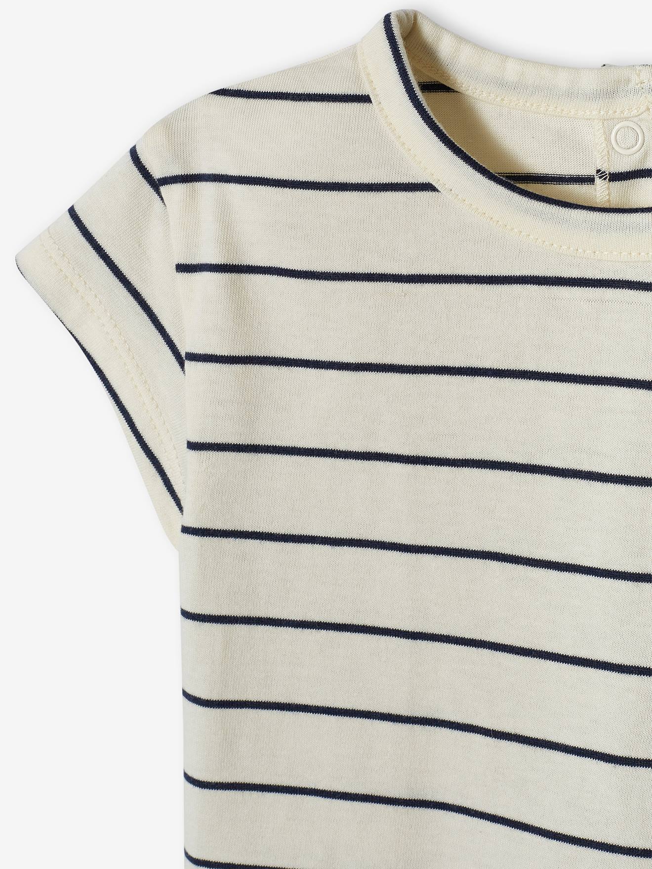 Vertbaudet 2er-Pack Baby T-Shirts BASIC - karamell