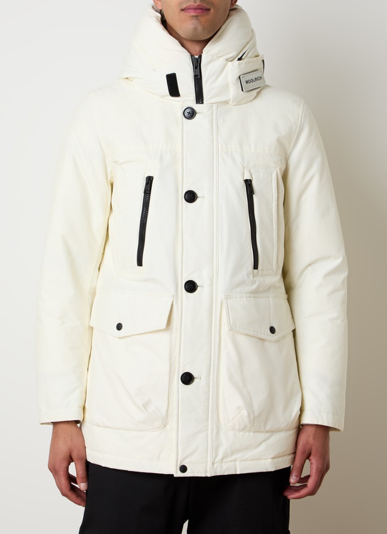 Woolrich Arctic stepēta parka ar dūnu pildījumu un noņemamu kapuci