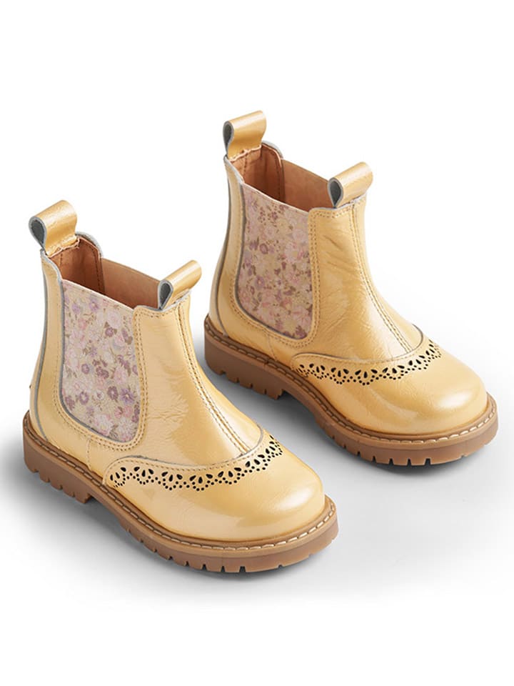 Wheat Leder-Chelsea-Boots in Gelb günstig kaufen