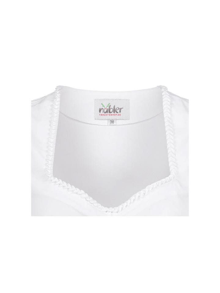 Nübler Dirndlbluse Kurzarm Katja in Weiß günstig kaufen