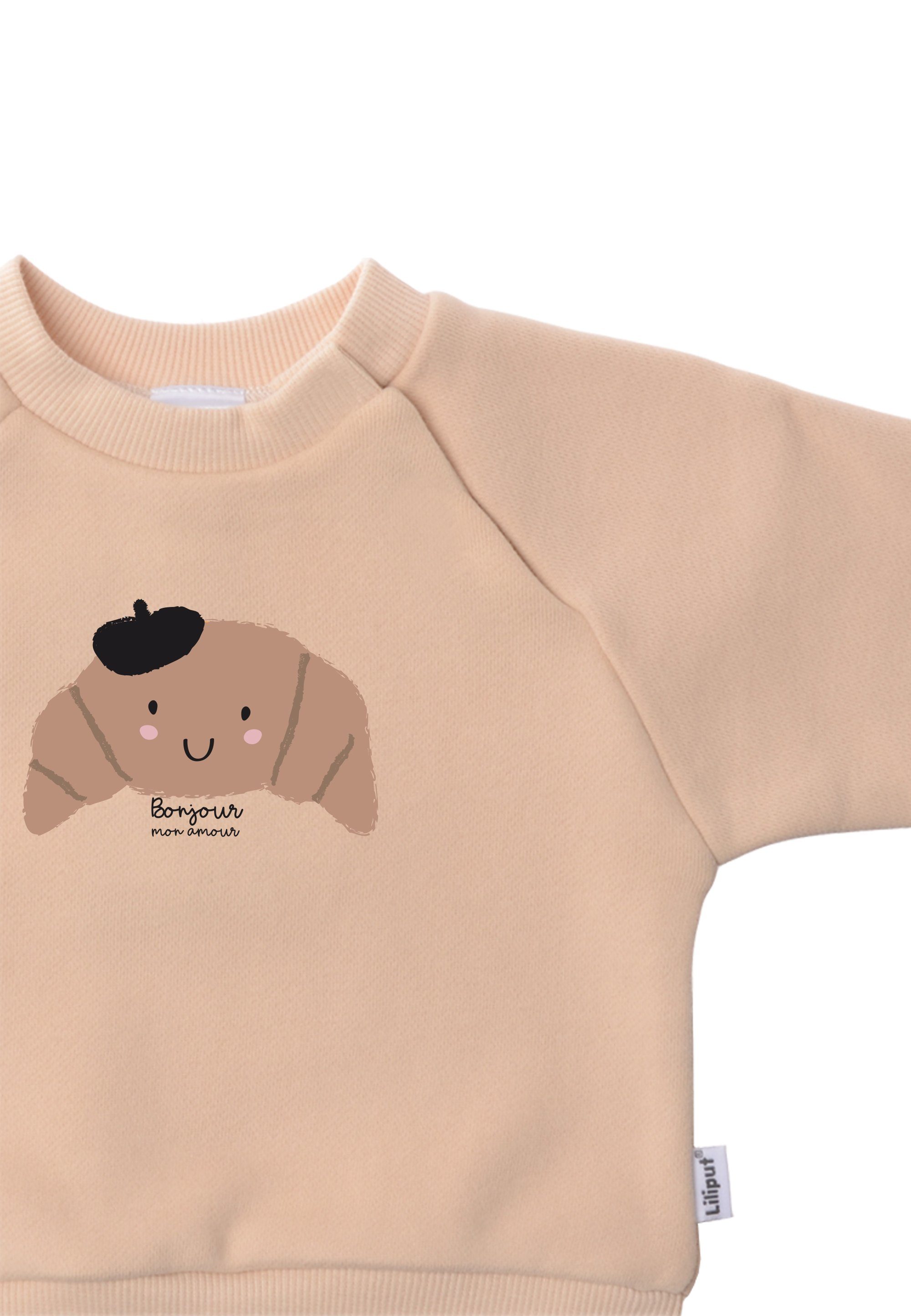 Liliput Sweatshirt Croissant mit Rundhalsausschnitt