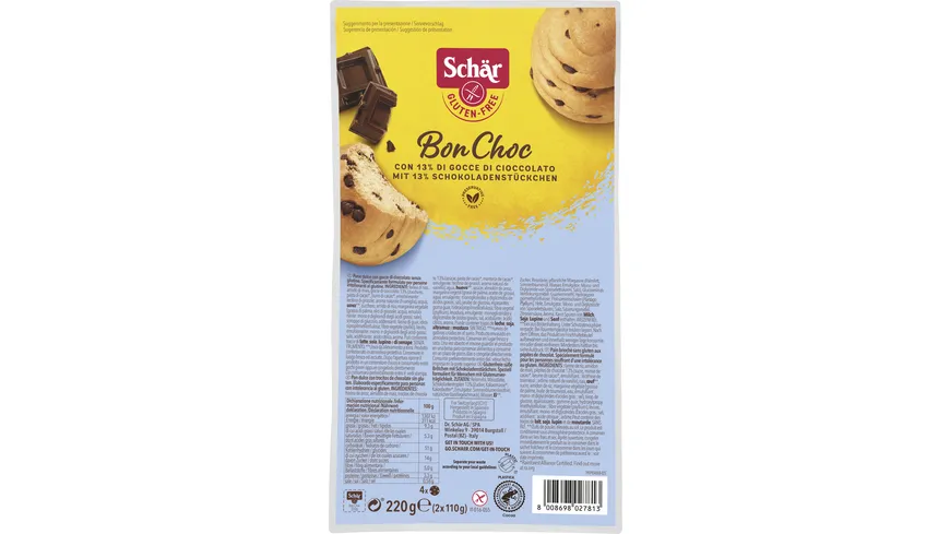 Schär Bon Choc Süße Brötchen - glutenfrei 220 g