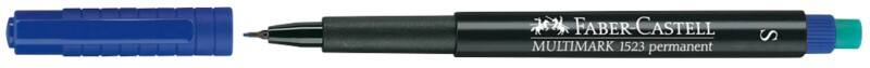 Faber-Castell Multimark Multimark OHP-Marker Extra Fein Rundspitze, Filzspitze 0,4 mm Blau