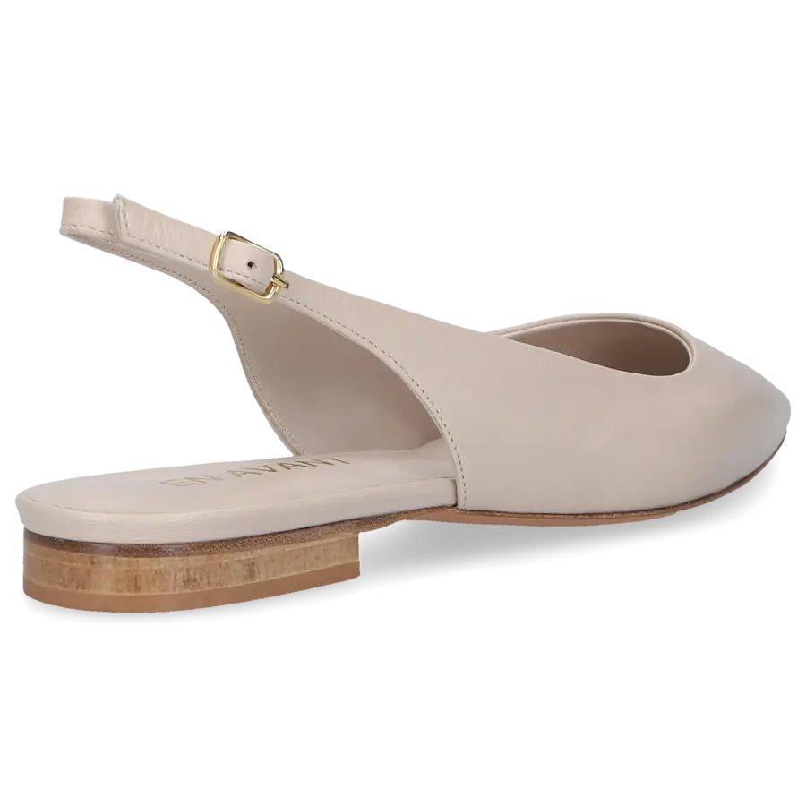 EN AVANT - Sling-Ballerinas 2765 Kalbsleder - beige