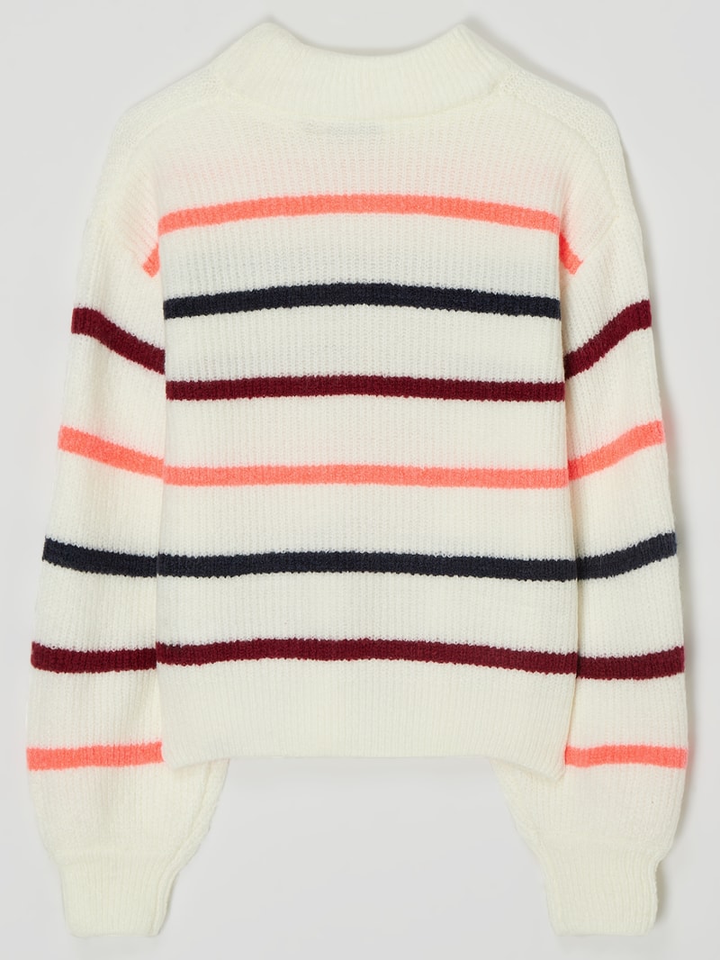 Pullover mit Streifenmuster in offwhite
