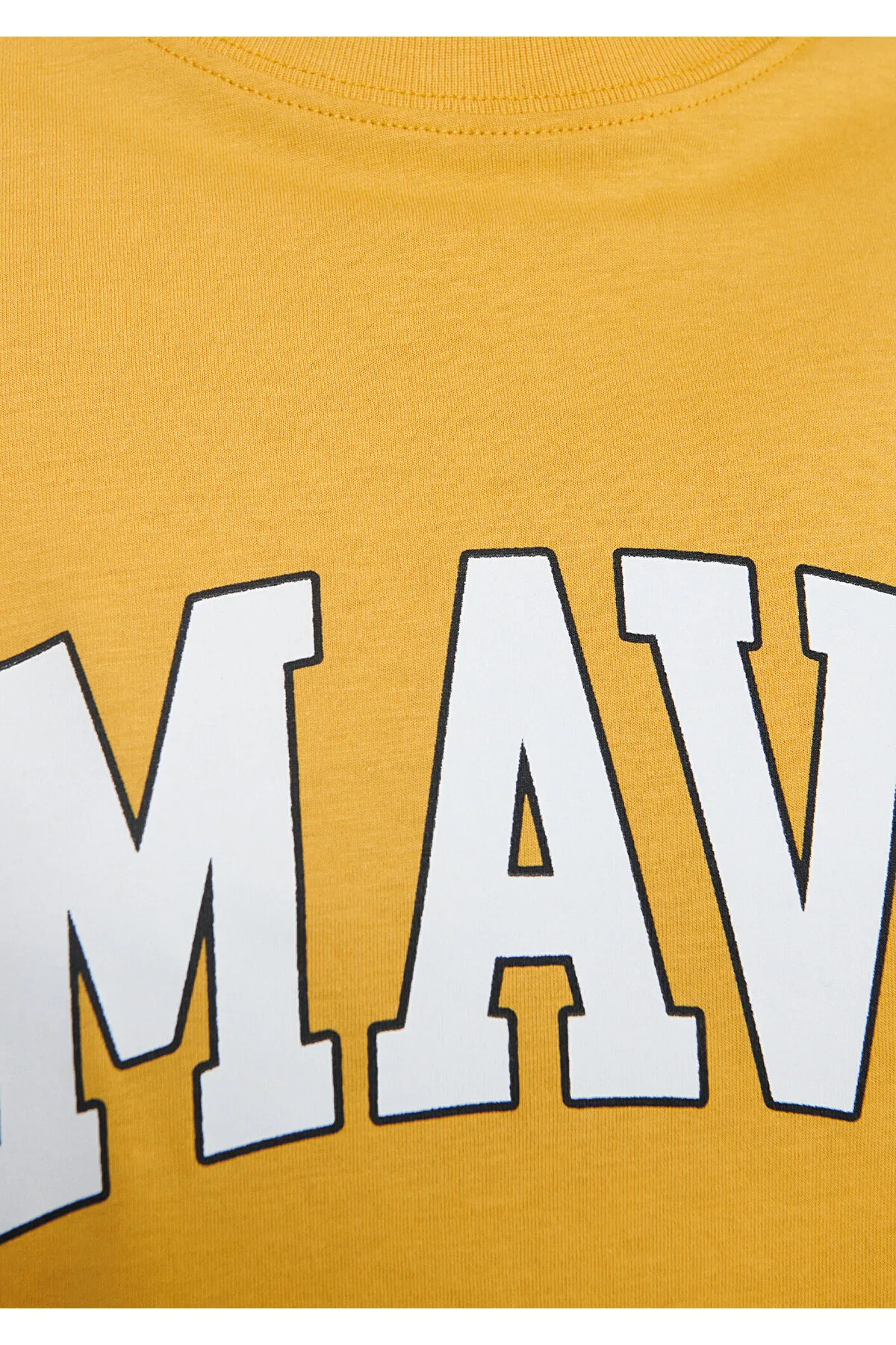 Mavi  Gelbes T-Shirt mit Logo-Print Übergröße / weiter Schnitt1600843-71340