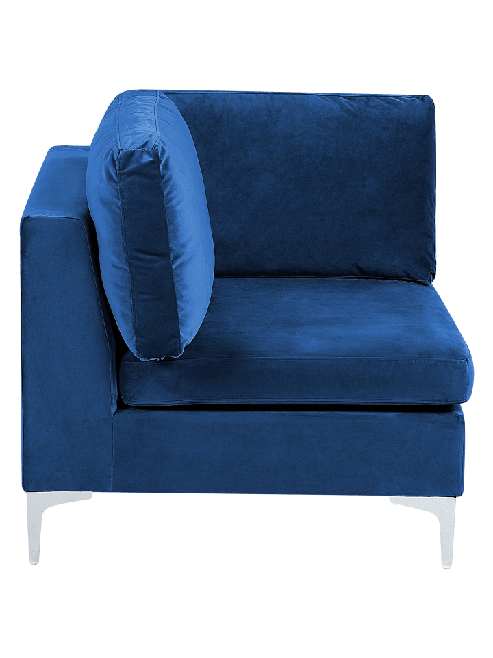 Beliani 2-tlg U-förmiges Sofa EVJA in Blau günstig kaufen onesize