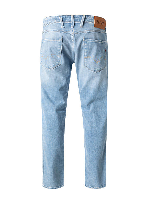 Replay, Jeans Anbass, Slim Fit, Baumwoll-Stretch, hellblau