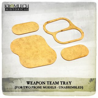 Weapon Team Tray (for two prone models) (5)