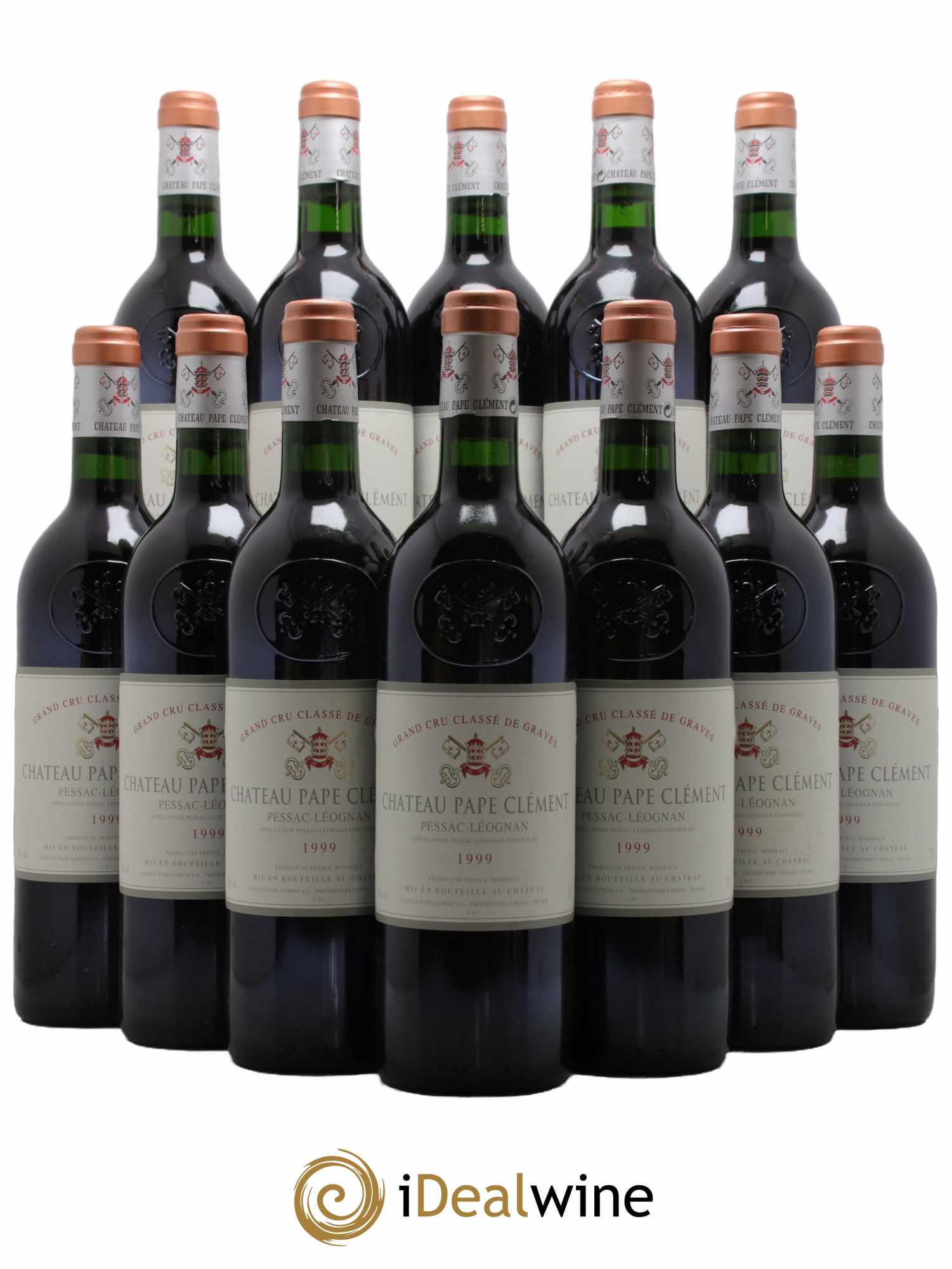 Château Pape Clément Cru Classé de Graves  1999 - Lot de 12 Bouteilles