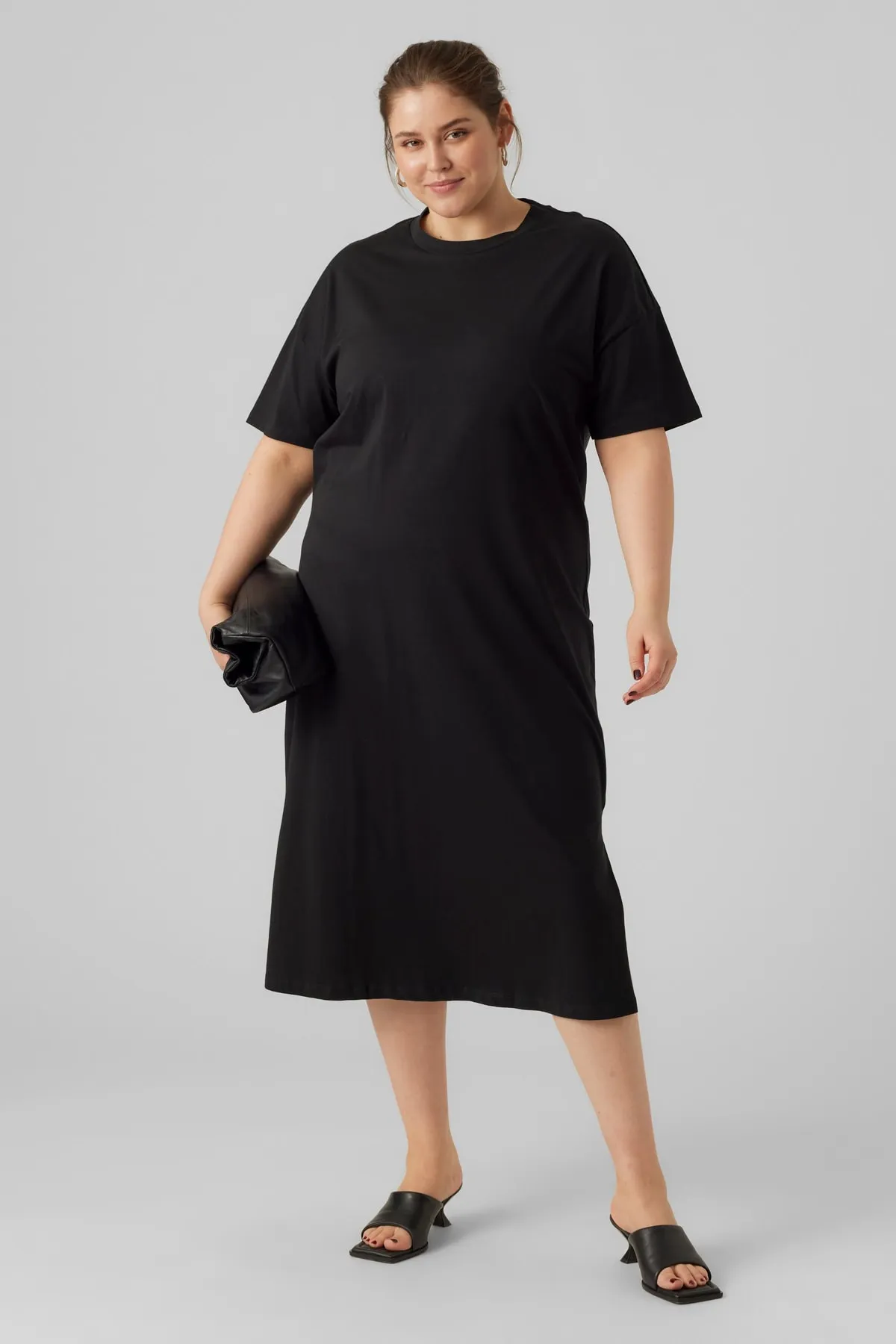 Veromoda Curve  Vero Moda Curve Damen/Mädchen Schwarzes Kleid