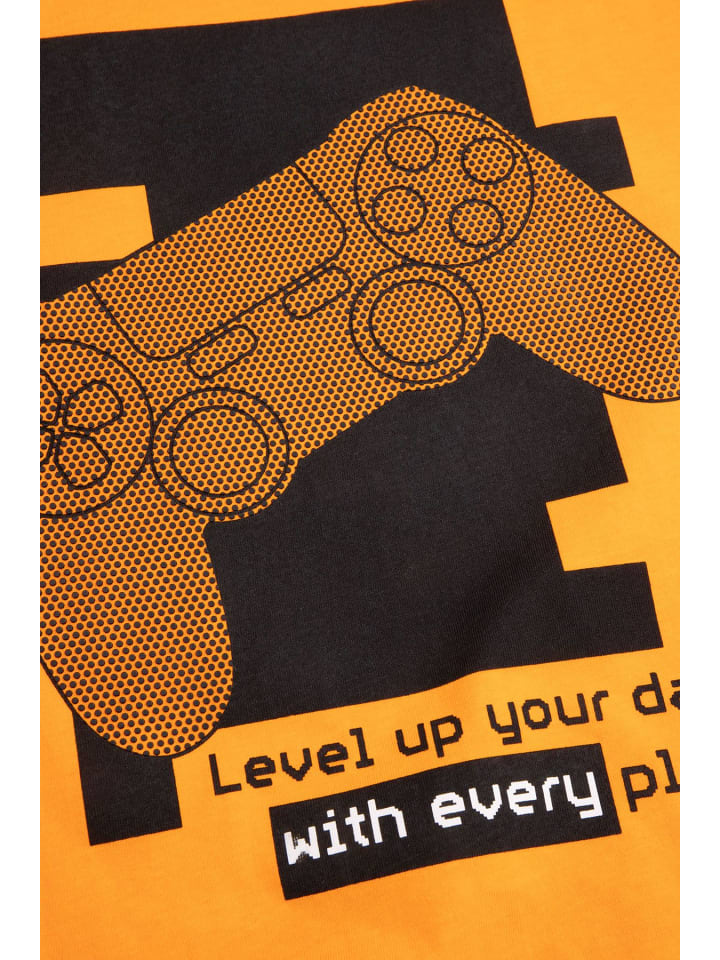 Coccodrillo T-Shirt mit kurzen Ärmeln in orange günstig kaufen