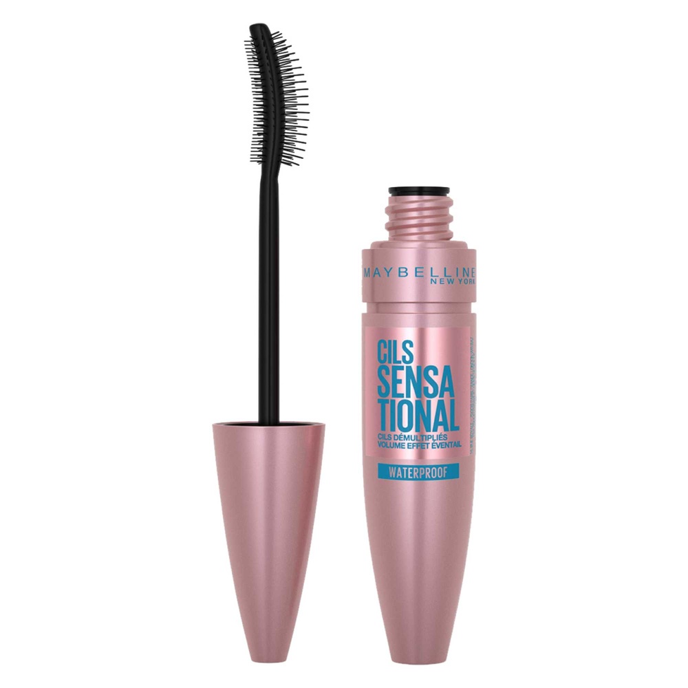 Maybelline New York Mascara Cils sensational Waterproof Mascara volume effet éventail noir waterproof