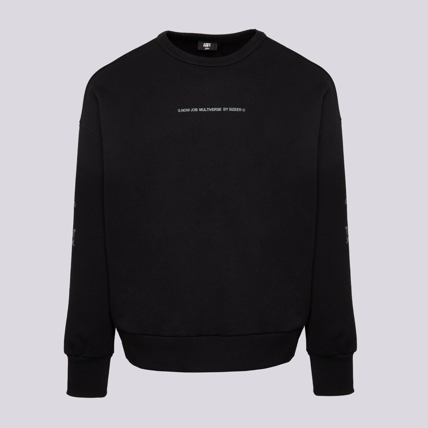S.NOW JOB SIZEER CREWNECK “I DON'T KNOW” BLACK Schwarz