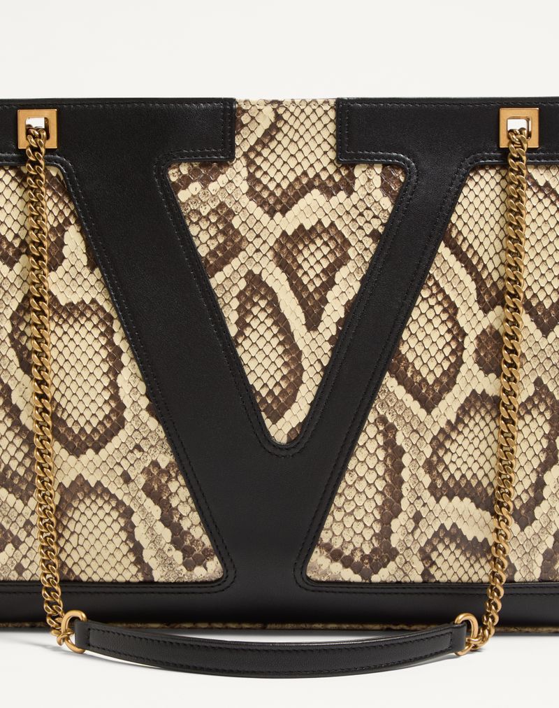 Valentino Garavani Viva Superstar Sacola Média Python