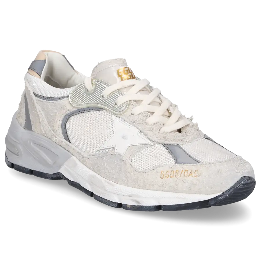 Golden Goose - Sneaker low RUNNING DAD Veloursleder - weiß