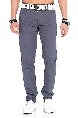 Cipo & Baxx Jeanshose mit Gürtel im Straight Fit-Schnitt