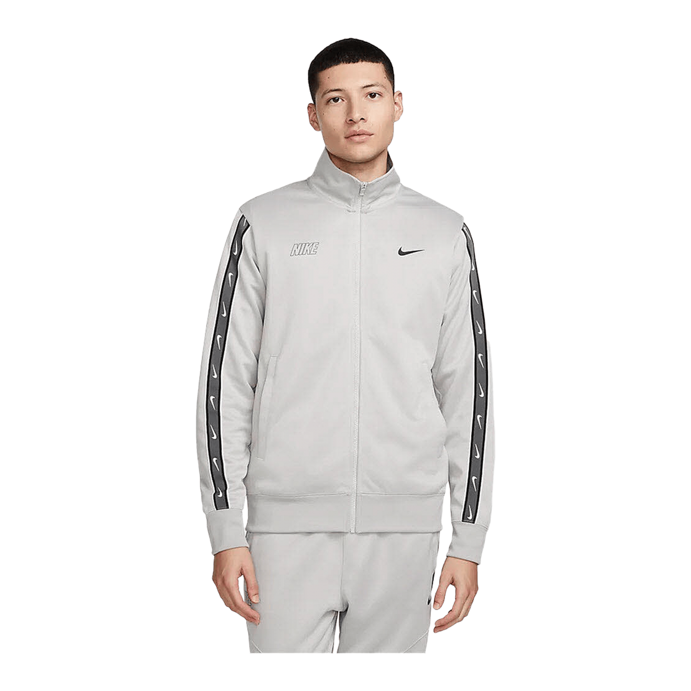 Nike Repeat Tracktop Grau Schwarz F012