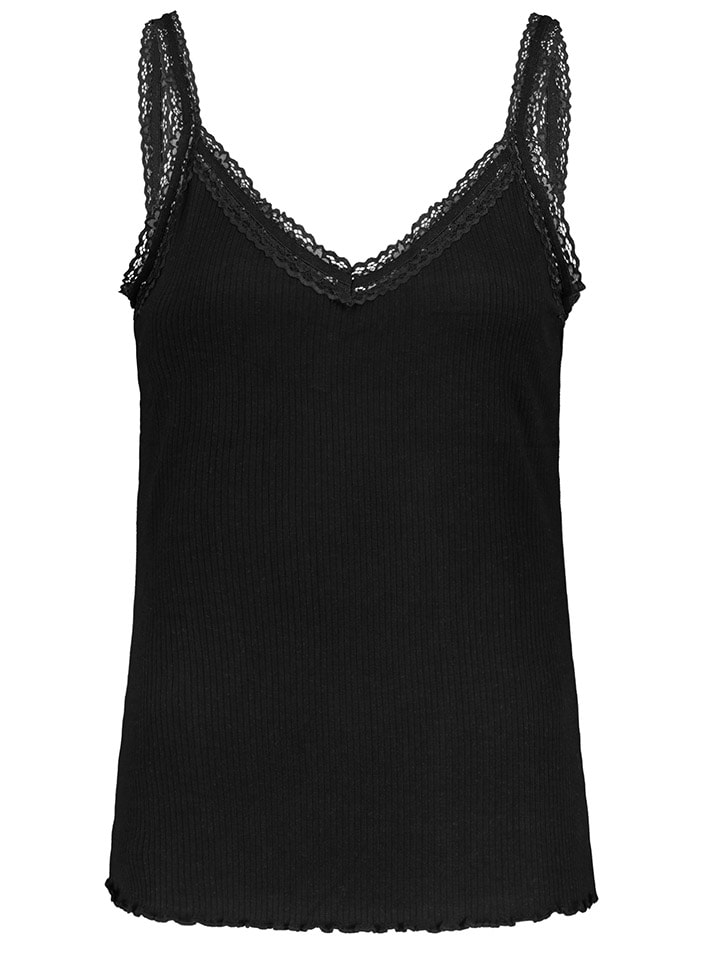 Fresh Made 2er-Set: Tops in Schwarz/ Weiß günstig kaufen