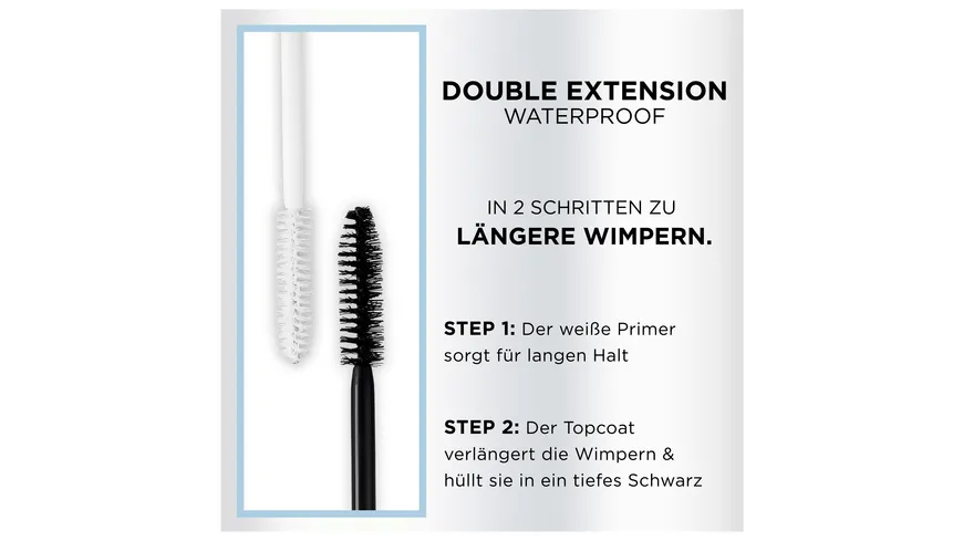L'ORÉAL PARIS Mascara Double Extension wasserfest 12 ml 01 - Black